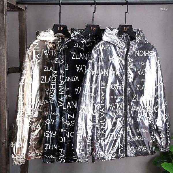 men's jackets fashion trend outerwear windbreaker coat jacket men gold silver color maggie's walker spring autumn hip hop streetwe, Black;brown
men's jackets fashion trend outerwear windbreaker coat jacket men gold silver color maggie's walker spring autumn hip hop streetwe, Black;brown
