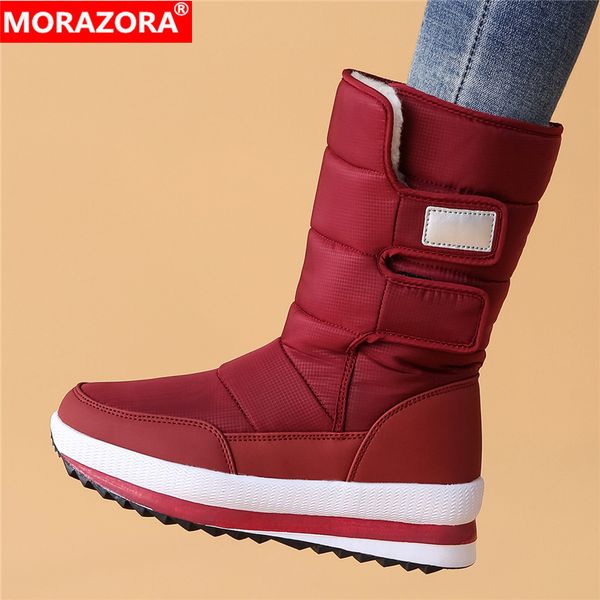 morazora plus size 36-41new snow women thick fur warm mid calf platform shoes ladies cotton waterproof winter boots q1104, Black
morazora plus size 36-41new snow women thick fur warm mid calf platform shoes ladies cotton waterproof winter boots q1104, Black