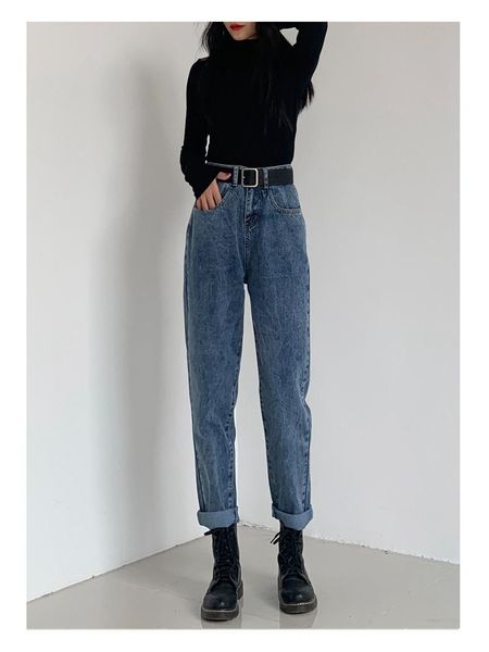 women's jeans harem pants loose wide leg streetwear casual fashion straight retro boyfriend mom autumn, Blue
women's jeans harem pants loose wide leg streetwear casual fashion straight retro boyfriend mom autumn, Blue