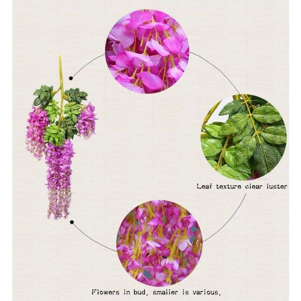 7 colors elegant artificial silk flower wisteria flower vine rattan for home garden party wedding decoration 75cm a jllyll ladyshome
7 colors elegant artificial silk flower wisteria flower vine rattan for home garden party wedding decoration 75cm a jllyll ladyshome