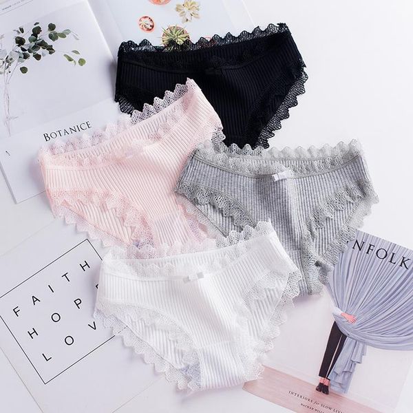 women's panties wenyujh "" thread princess ladies underwear cotton japanese academic style low waist girls flower briefs, Black;pink
women's panties wenyujh "" thread princess ladies underwear cotton japanese academic style low waist girls flower briefs, Black;pink