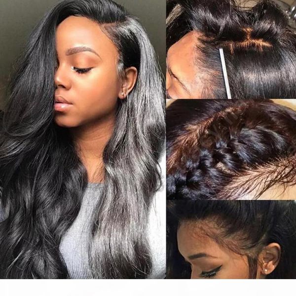 360 lace frontal wig malaysian body wave human hair wigs hair for black women lace frontal human hair wigs, Black;brown
360 lace frontal wig malaysian body wave human hair wigs hair for black women lace frontal human hair wigs, Black;brown
