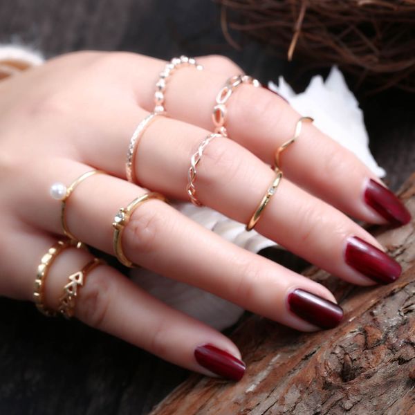 geometric triangles oval twisted thread joint ring set for women elegant pearl gold rosegold color wedding rings jewelry, Golden;silver
geometric triangles oval twisted thread joint ring set for women elegant pearl gold rosegold color wedding rings jewelry, Golden;silver