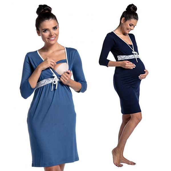 maternity lace deep v-neck breastfeeding dress pregnant women nursing dress pajamas maternity fashhion sleepwear nightgown 1015, White
maternity lace deep v-neck breastfeeding dress pregnant women nursing dress pajamas maternity fashhion sleepwear nightgown 1015, White