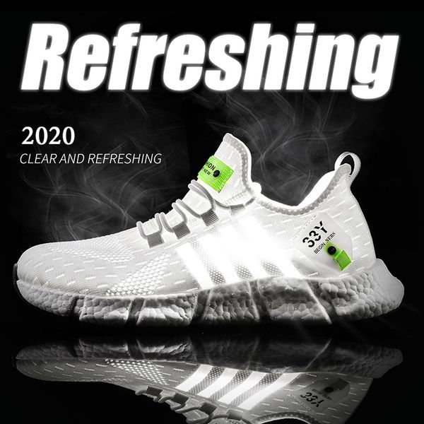running shoes men's lightweight casual mesh breathable fluorescent green comfortable jogging summer large size white sneakers
running shoes men's lightweight casual mesh breathable fluorescent green comfortable jogging summer large size white sneakers