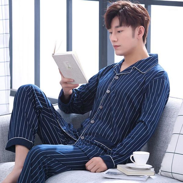 sleep set men pajamas suit cotton turn-down collar nightwear loose home clothing autumn new nightgown casual intimate lingerie1, Black;brown
sleep set men pajamas suit cotton turn-down collar nightwear loose home clothing autumn new nightgown casual intimate lingerie1, Black;brown