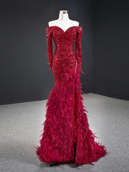 party dresses wedding bridal dress red toast clothing high-end temperament 2021 host art test performance sequins feather, White;black
party dresses wedding bridal dress red toast clothing high-end temperament 2021 host art test performance sequins feather, White;black