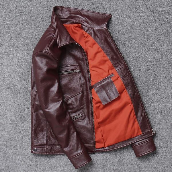 men's leather & faux 2021 spring men's genuine jacket style davidsons sheepskin coats mens real coat1, Black
men's leather & faux 2021 spring men's genuine jacket style davidsons sheepskin coats mens real coat1, Black