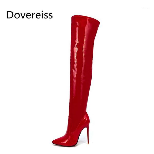dovereiss fashion women's shoes winter new pointed toe stilettos heels elegant red over the knee boots concise mature 36-471, Black
dovereiss fashion women's shoes winter new pointed toe stilettos heels elegant red over the knee boots concise mature 36-471, Black