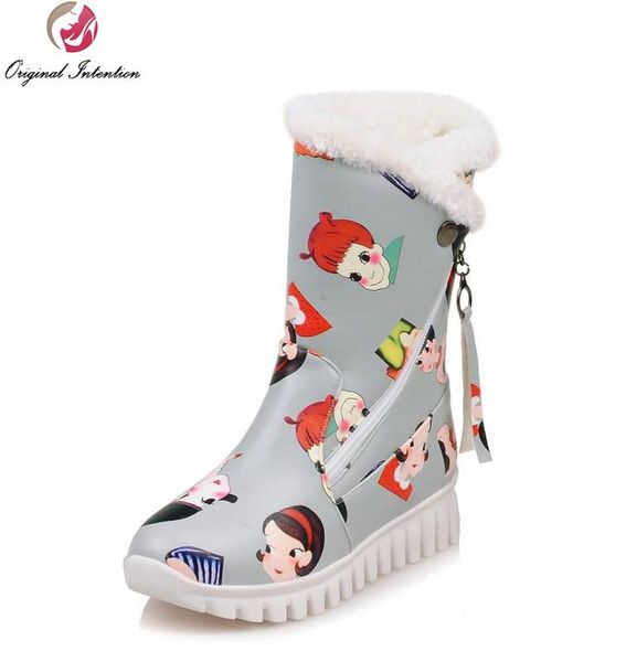 original intention super sweet women snow boots round toe winter boots stylish black grey pink shoes woman us size 4-14
original intention super sweet women snow boots round toe winter boots stylish black grey pink shoes woman us size 4-14