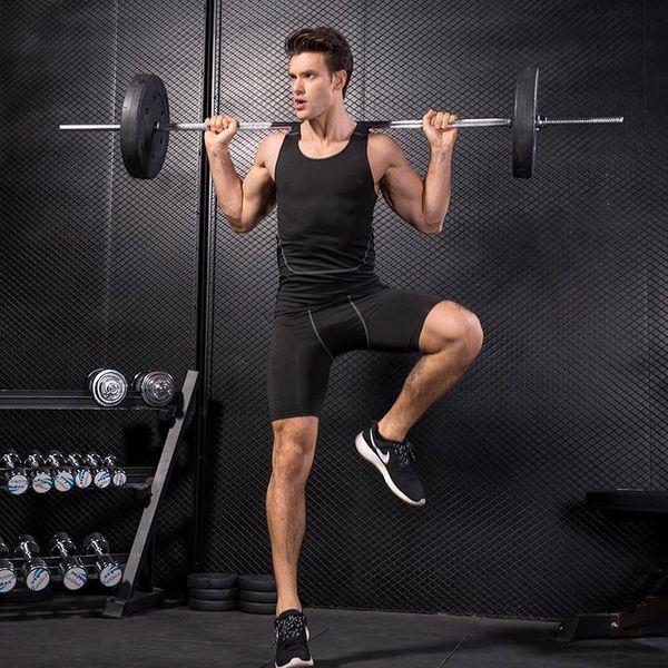 compression vest for men's training tight tank quick dry sleeveless fitness t-shirt cycling sport gym clothes t-shirt vest, Black;blue
compression vest for men's training tight tank quick dry sleeveless fitness t-shirt cycling sport gym clothes t-shirt vest, Black;blue