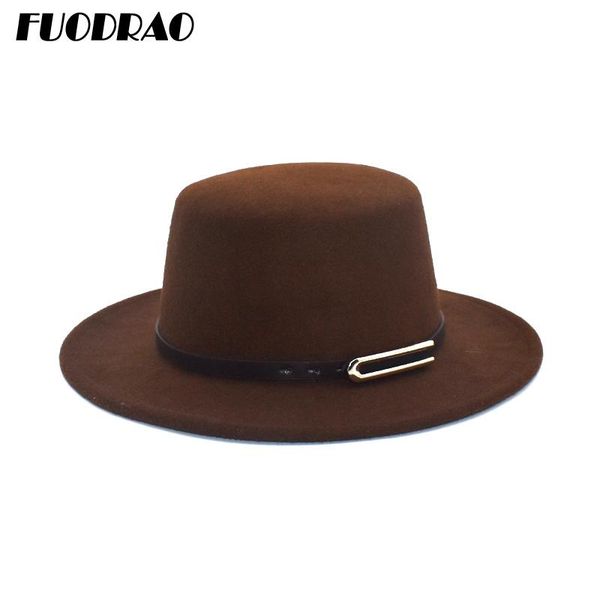 wide brim hats fuodrao fashion winter autumn wool fedora hat women flat bowler man jazz elegant lady p24, Blue;gray
wide brim hats fuodrao fashion winter autumn wool fedora hat women flat bowler man jazz elegant lady p24, Blue;gray