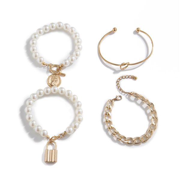 5sets / lot европейские четыре пьеса pearl браслет наборы relief монеты замок узел браслет женщин сплав ot пряжка из бисера цепи ювелирных н, Black
5sets / lot европейские четыре пьеса pearl браслет наборы relief монеты замок узел браслет женщин сплав ot пряжка из бисера цепи ювелирных н, Black