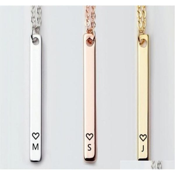 letter necklace fashion initial letters a-z alphabet bar love pendant necklace silver rose gold gold color women men jewelry nj0om 
letter necklace fashion initial letters a-z alphabet bar love pendant necklace silver rose gold gold color women men jewelry nj0om