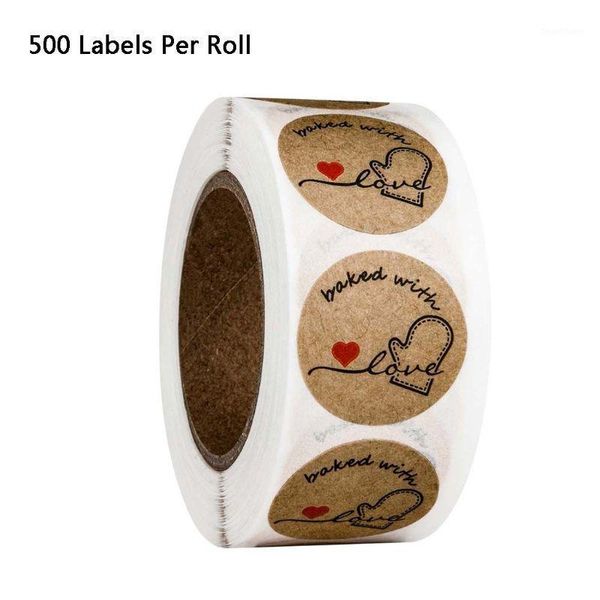500pcs/roll round kraft baked with love stickers seal labels handmade scrapbook drop shipping1
500pcs/roll round kraft baked with love stickers seal labels handmade scrapbook drop shipping1
