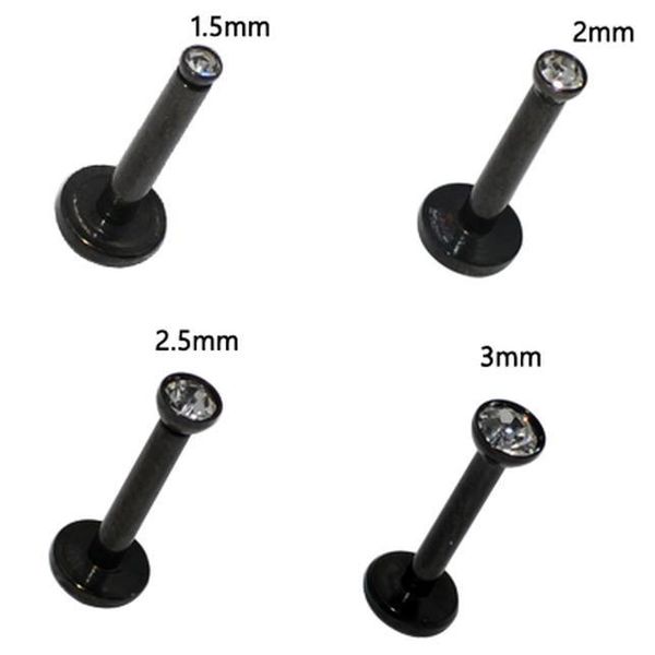 1pc 316l surgical steel internally threaded cz gem labret 16g 1.5-m lip ring ear tragus cartilage earring piercing q bbylgb, Silver 
1pc 316l surgical steel internally threaded cz gem labret 16g 1.5-m lip ring ear tragus cartilage earring piercing q bbylgb, Silver