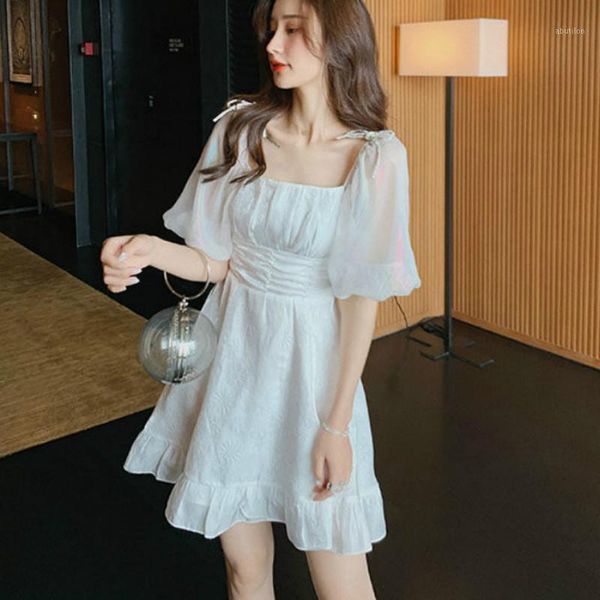 casual dresses french dress women puff sleeve square collar 2021 summer korean style a- line vintage retro white for women1, Black;gray
casual dresses french dress women puff sleeve square collar 2021 summer korean style a- line vintage retro white for women1, Black;gray