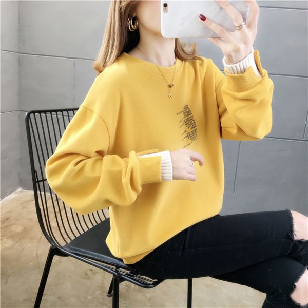 spring 2020 new round neck miss han hoodless coat sweater sweater women's thin early spring cartoon foreign style coat fh4kl, Black
spring 2020 new round neck miss han hoodless coat sweater sweater women's thin early spring cartoon foreign style coat fh4kl, Black