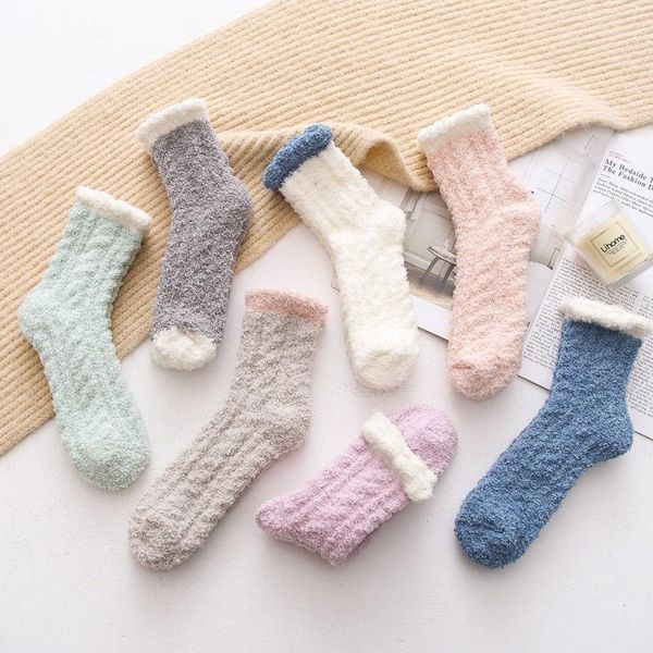 sports socks men's women's autumn winter models of solid color twist coral fleece sleep thickened middle tube home socks1, Black
sports socks men's women's autumn winter models of solid color twist coral fleece sleep thickened middle tube home socks1, Black
