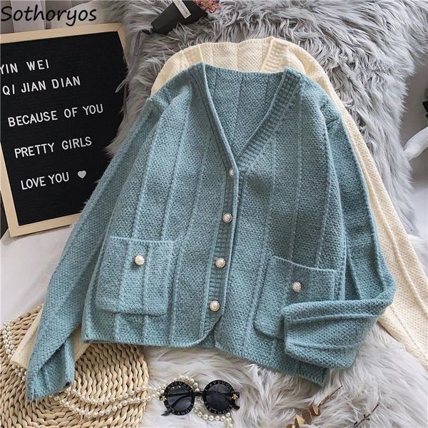 women's knits & tees cardigan women knitted sweaters pockets french-style elegant vintage trendy ladies open-stitch simple all-match ou, White
women's knits & tees cardigan women knitted sweaters pockets french-style elegant vintage trendy ladies open-stitch simple all-match ou, White