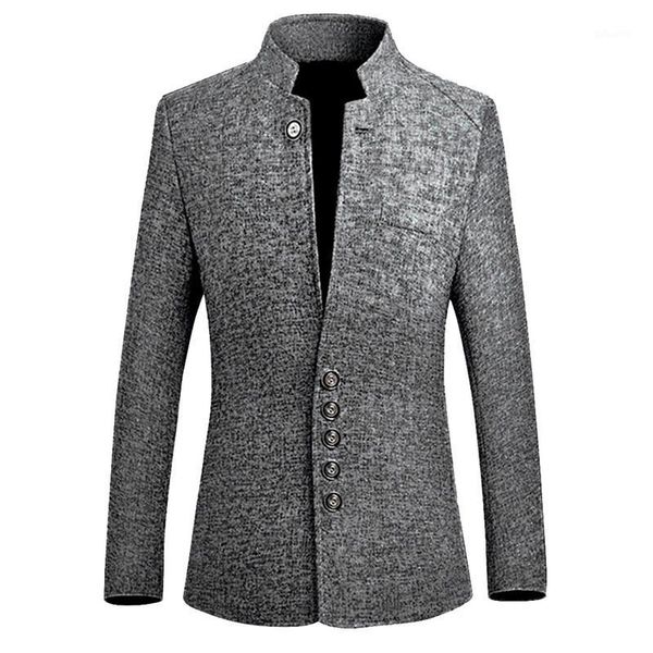 2019 brand casual stand collar jackets male slim fit suit jacket mens vintage blazer coats chinese style business dress blazers1, White;black
2019 brand casual stand collar jackets male slim fit suit jacket mens vintage blazer coats chinese style business dress blazers1, White;black