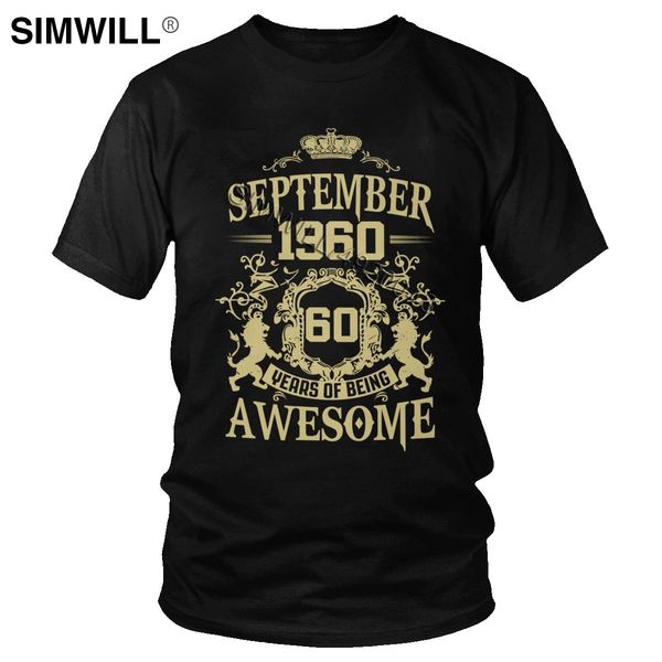 sport urban september 1960 tshirt men short sleeves 60 years of being awesome 60th birthday gift tee shirt 100% cotton t-shirt clothes
sport urban september 1960 tshirt men short sleeves 60 years of being awesome 60th birthday gift tee shirt 100% cotton t-shirt clothes