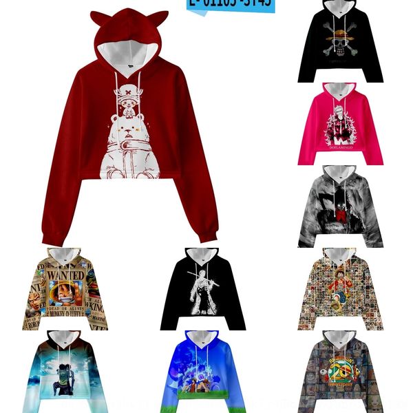 ztnmo 2020 new anime one piece spring children's clothing navel clothing girls children's and autumn trend sweater cat ear sweater, Black
ztnmo 2020 new anime one piece spring children's clothing navel clothing girls children's and autumn trend sweater cat ear sweater, Black