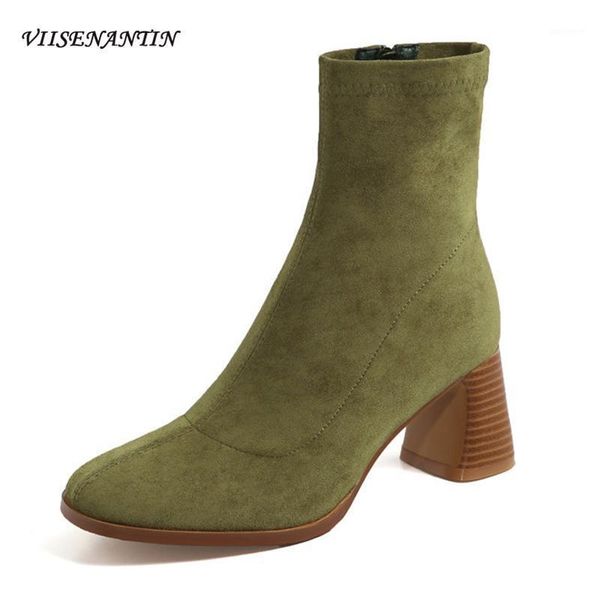 autumn winter new flock thick-heeled short boots female round toe korean thin boots tide wild wood grain heel women ankle1, Black
autumn winter new flock thick-heeled short boots female round toe korean thin boots tide wild wood grain heel women ankle1, Black