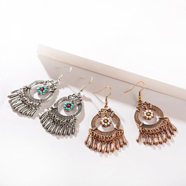 bohemian ethnic style pendant earrings vintage silver color alloy ring pendant metal tassel earrings 2021 fashion trend jewelry
bohemian ethnic style pendant earrings vintage silver color alloy ring pendant metal tassel earrings 2021 fashion trend jewelry