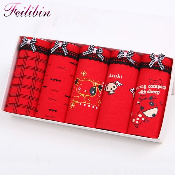 feilibin 5pcs/lot cotton panties women briefs lucky red seamless girls lovely panties breathable underpants women underwear y200425, Black;pink
feilibin 5pcs/lot cotton panties women briefs lucky red seamless girls lovely panties breathable underpants women underwear y200425, Black;pink