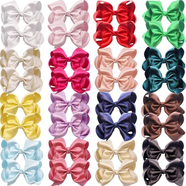 30 pieces baby girls hair bows alligator clips grosgrain ribbon 4.5" bows clips for girls toddlers kids teens children in pairs lj20122, Slivery;white
30 pieces baby girls hair bows alligator clips grosgrain ribbon 4.5" bows clips for girls toddlers kids teens children in pairs lj20122, Slivery;white
