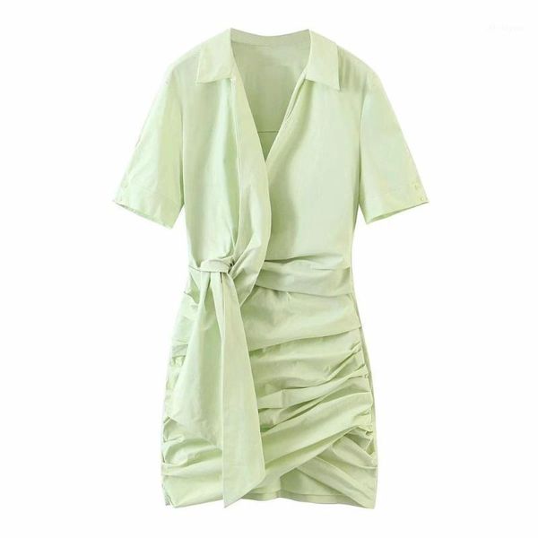 2020 new summer women dress draped poplin short sleeves mini dress v-neckline elegant femme robe ropa mujer vestidos1, Black;gray
2020 new summer women dress draped poplin short sleeves mini dress v-neckline elegant femme robe ropa mujer vestidos1, Black;gray