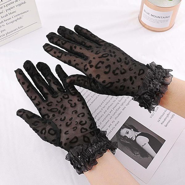 lace gloves women leopard full finger gloves summer sunscreen fishnet glove girls party dance mittens, Blue;gray
lace gloves women leopard full finger gloves summer sunscreen fishnet glove girls party dance mittens, Blue;gray
