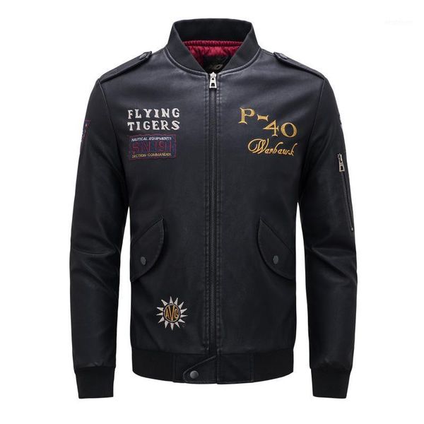 men's fur & faux men's flight suit pu leather jacket cross-border e-commerce stand collar foreign trade wear1, Black
men's fur & faux men's flight suit pu leather jacket cross-border e-commerce stand collar foreign trade wear1, Black