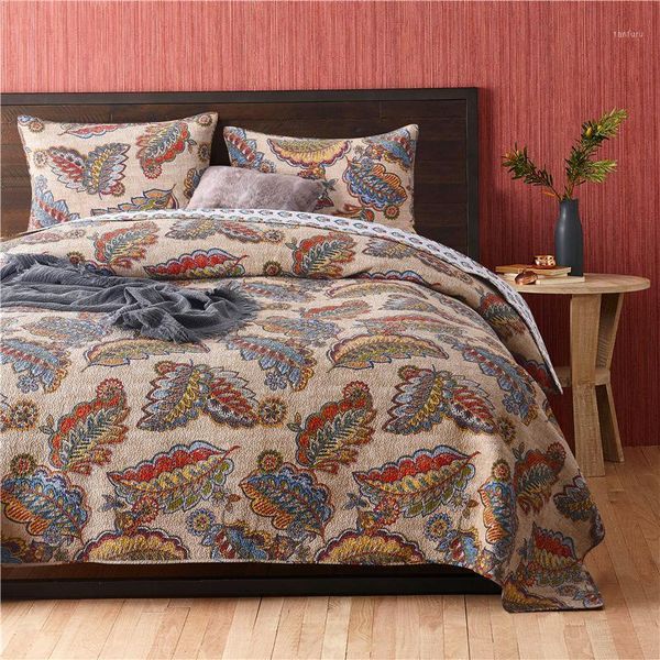 american feather print bedspread quilt set 3pcs quilted cotton quilts blanket bed covers ab side king size quality coverlet set1
american feather print bedspread quilt set 3pcs quilted cotton quilts blanket bed covers ab side king size quality coverlet set1