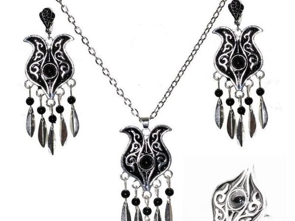 sunspice ms 3pcs black bridal wedding jewelry sets silver color bohemia sequins earring necklace ring women dubai11
sunspice ms 3pcs black bridal wedding jewelry sets silver color bohemia sequins earring necklace ring women dubai11
