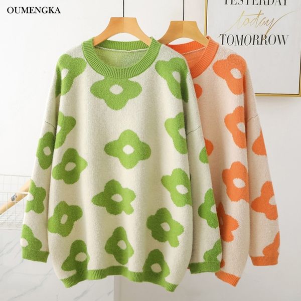 women oversize sweater and pullovers autumn winter o-neck sweet flower printed elastic jumpers long sleeve pink female loose str y200910, White;black
women oversize sweater and pullovers autumn winter o-neck sweet flower printed elastic jumpers long sleeve pink female loose str y200910, White;black