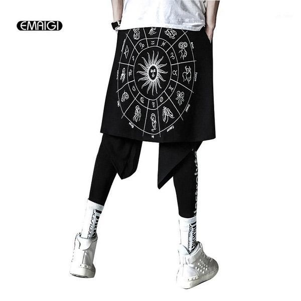 men's fashion printing asymmetric skirt pant high street hip hop male casual harem pant mens trousers1, Black
men's fashion printing asymmetric skirt pant high street hip hop male casual harem pant mens trousers1, Black