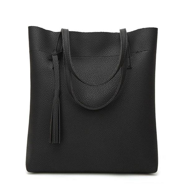 women's soft faux leather tote shoulder bag from dreube large capacity tassel handbag
women's soft faux leather tote shoulder bag from dreube large capacity tassel handbag
