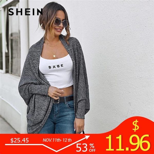 shein dark grey dolman sleeve rib-knit coat women 2020 autumn long sleeve dip hem ladies solid casual outwear coats1, Black;brown
shein dark grey dolman sleeve rib-knit coat women 2020 autumn long sleeve dip hem ladies solid casual outwear coats1, Black;brown