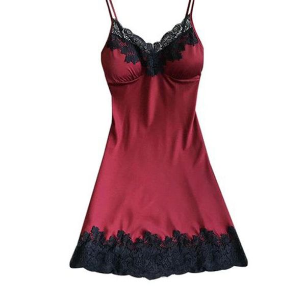 2020 new women fashion soft and comfortable padded v-neck lace strappy underwear nightdress charming home sleepwear, Black;red
2020 new women fashion soft and comfortable padded v-neck lace strappy underwear nightdress charming home sleepwear, Black;red