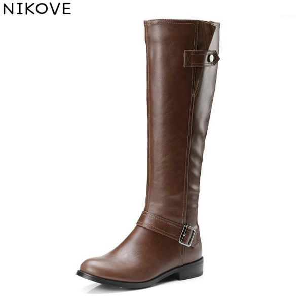 nikove 2020 women boots square low heels knee-high boots round toe autumn shoes western style zipper ladies size 34-431, Black
nikove 2020 women boots square low heels knee-high boots round toe autumn shoes western style zipper ladies size 34-431, Black