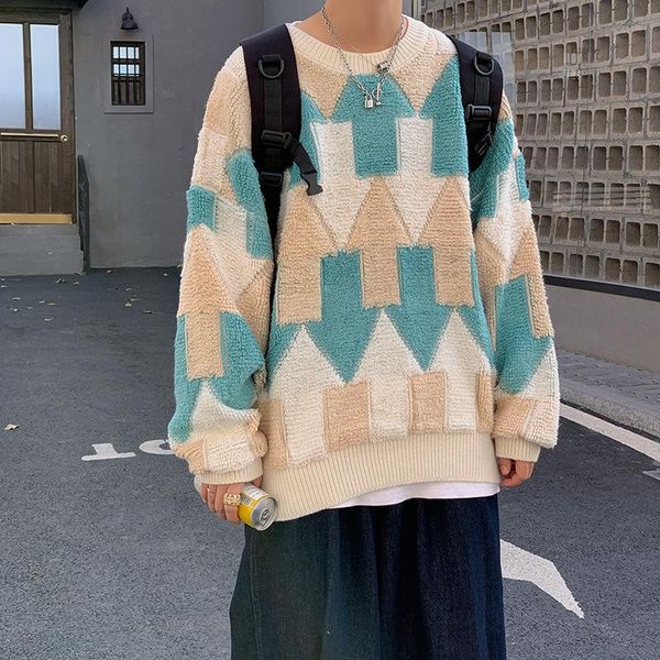 men's sweaters autumn winter contrast sweater o-neck long-sleeved loose padded bottoming pullover fashion trend male clothing, White;black
men's sweaters autumn winter contrast sweater o-neck long-sleeved loose padded bottoming pullover fashion trend male clothing, White;black