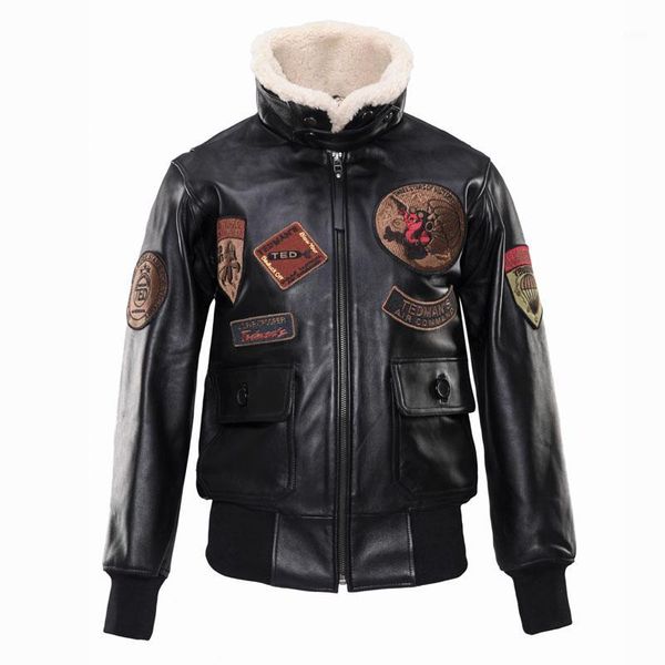 2019 women black pilot leather jacket wool collar plus size xxxl genuine sheepskin winter warm female coat
2019 women black pilot leather jacket wool collar plus size xxxl genuine sheepskin winter warm female coat