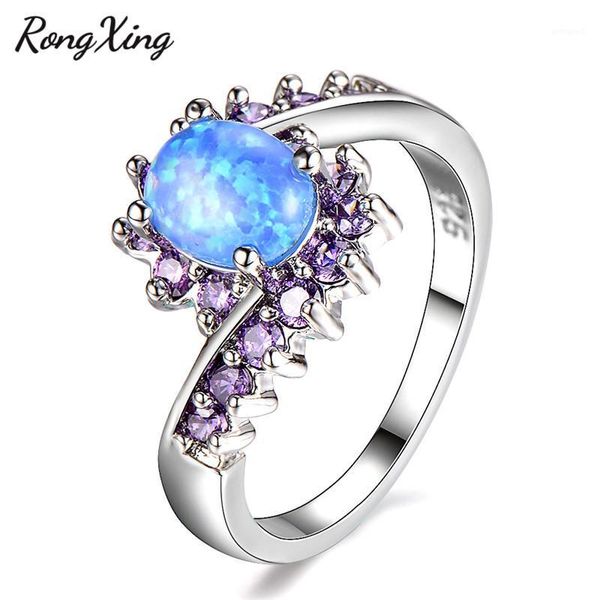 rongxing mystic oval blue fire opal birthstone rings for women silver color purple/white zircon finger ring rw18501, Golden;silver
rongxing mystic oval blue fire opal birthstone rings for women silver color purple/white zircon finger ring rw18501, Golden;silver