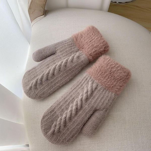 five fingers gloves winter women keep warm plus velvet inside thicken knitting mittens full finger cycling woolen japanese style cute lovely, Blue;gray
five fingers gloves winter women keep warm plus velvet inside thicken knitting mittens full finger cycling woolen japanese style cute lovely, Blue;gray