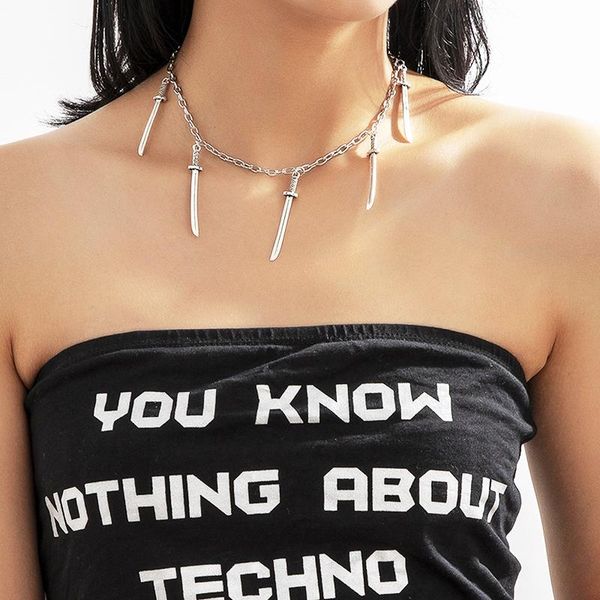 chokers vivilady alloy sword knife chic women short man necklace punk retro exaggeration cute birthday gift personality wholesale, Golden;silver
chokers vivilady alloy sword knife chic women short man necklace punk retro exaggeration cute birthday gift personality wholesale, Golden;silver