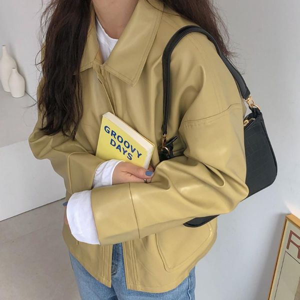 2021 autumn winter women's coat long sleeve turn-down collar single breasted loose solid color laides jackets elegant, Black;brown
2021 autumn winter women's coat long sleeve turn-down collar single breasted loose solid color laides jackets elegant, Black;brown