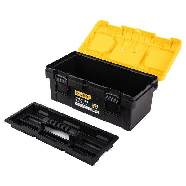 tool organizers deli 17-inch reinforced toolbox plastic box storage daily parts organizer two-tier structure
tool organizers deli 17-inch reinforced toolbox plastic box storage daily parts organizer two-tier structure