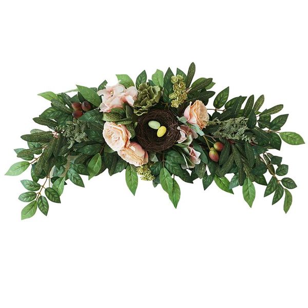 artificial plant green garland wall hanging for wedding door wall decor round hoop wreath party decoration
artificial plant green garland wall hanging for wedding door wall decor round hoop wreath party decoration